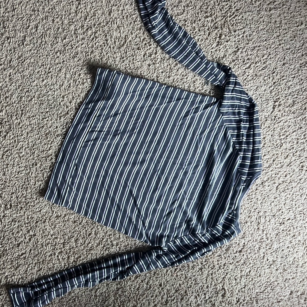 Athleta girl XL striped long sleeve lightly used